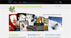 Desktop Screenshot of greenfrogprinting.com